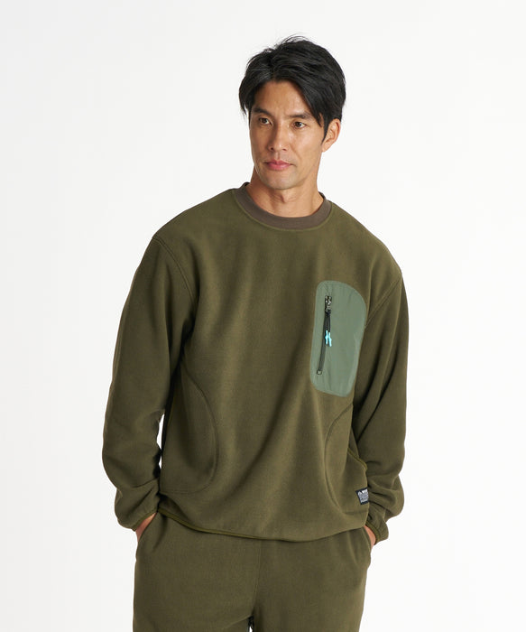 REEF メンズ ACTIVE FLEECE PULLOVER トレーナー 【2026年秋冬モデル】 KHA / XL