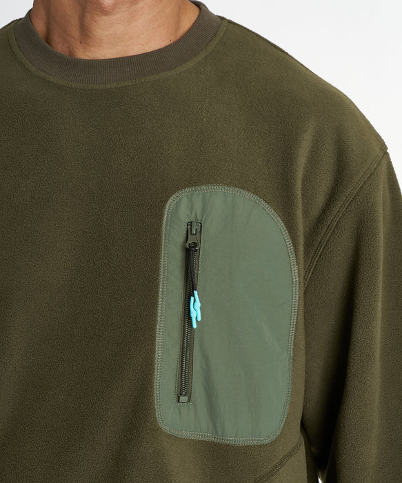 REEF メンズ ACTIVE FLEECE PULLOVER トレーナー 【2026年秋冬モデル】 KHA / XL
