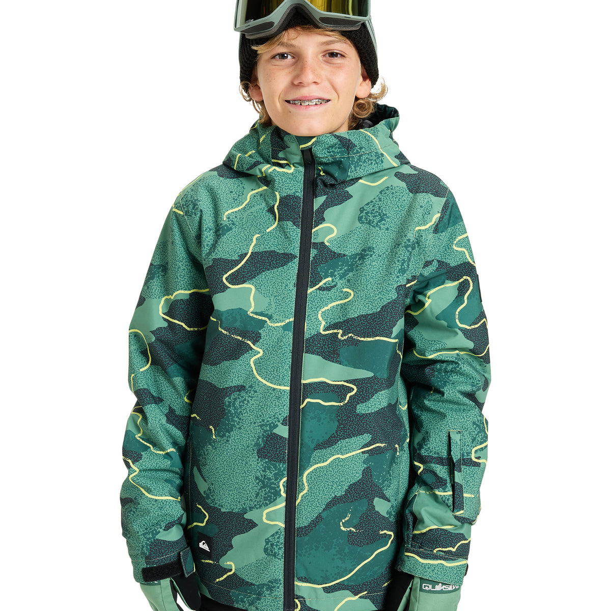 QUIKSILVER キッズ MISSION PRINTED YOUTH JK スノージャケット 【25