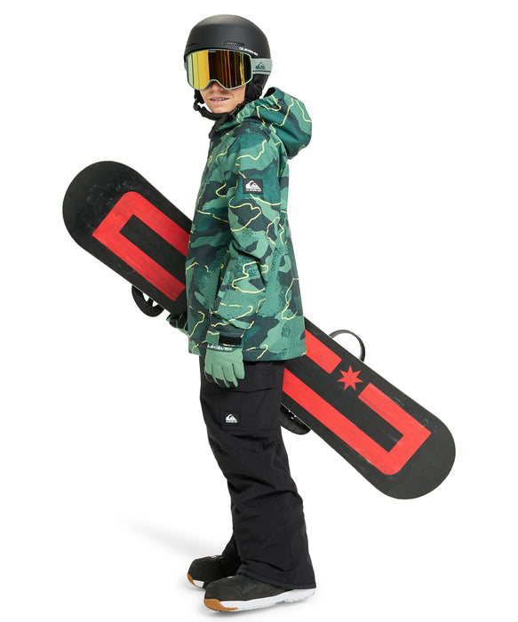 QUIKSILVER キッズ MISSION PRINTED YOUTH JK スノージャケット 撥水