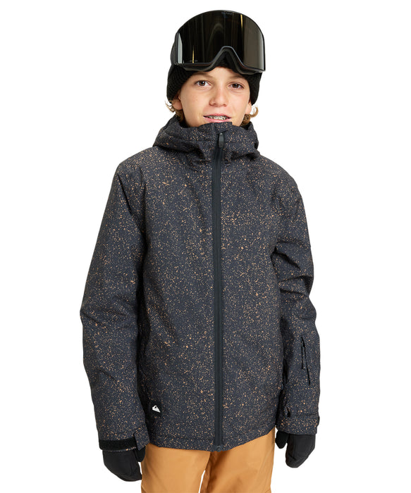 QUIKSILVER キッズ MISSION PRINTED YOUTH JK スノージャケット 撥水