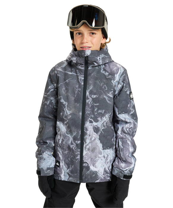 QUIKSILVER キッズ MISSION PRINTED YOUTH JK スノージャケット 【25