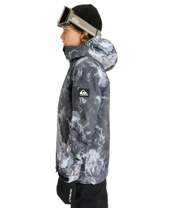 QUIKSILVER キッズ MISSION PRINTED YOUTH JK スノージャケット 【25