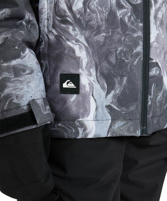 QUIKSILVER キッズ MISSION PRINTED YOUTH JK スノージャケット 撥水