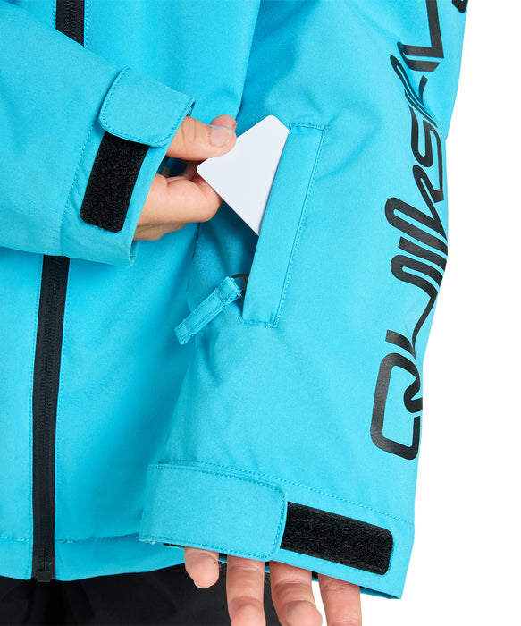 QUIKSILVER キッズ MISSION YOUTH JK スノージャケット <SURF THE MOUNTAIN>【25-26SNOWモデル】 BKM0 / 150