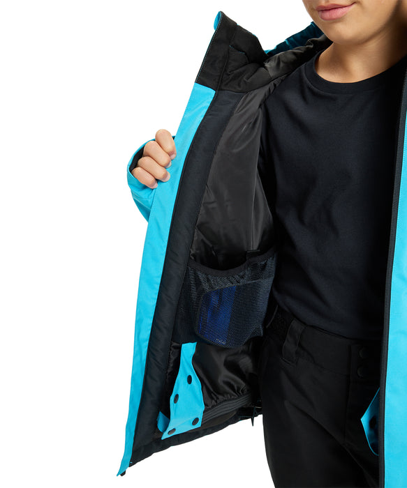 QUIKSILVER キッズ MISSION YOUTH JK スノージャケット <SURF THE MOUNTAIN>【25-26SNOWモデル】 BKM0 / 150