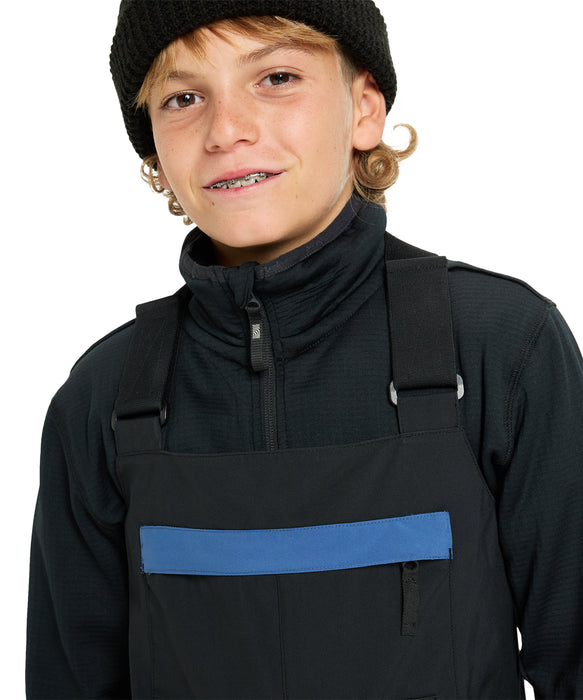 QUIKSILVER キッズ MASH UP YOUTH BIB スノーパンツ <SURF THE MOUNTAIN>【25-26SNOWモデル】 KVJ0 / 150