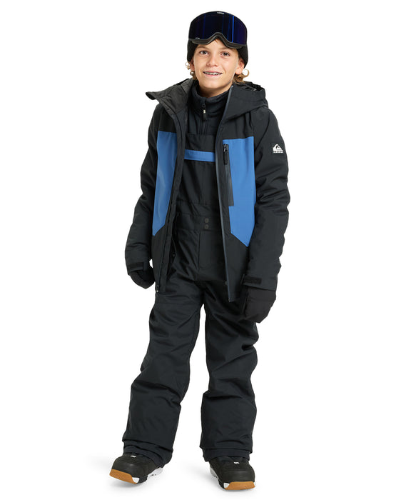 QUIKSILVER キッズ MASH UP YOUTH BIB スノーパンツ <SURF THE MOUNTAIN>【25-26SNOWモデル】 KVJ0 / 150