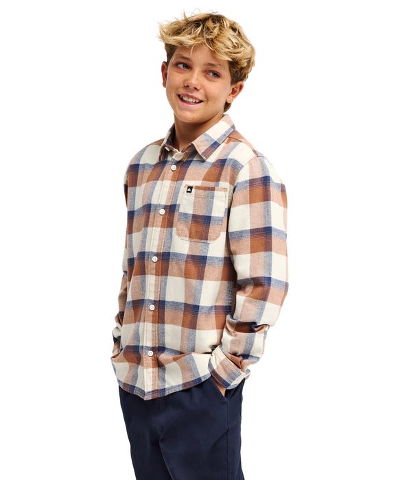 QUIKSILVER キッズ MOTHERFLY PLAID YOUT 長袖シャツ 【2026年秋冬モデル】
