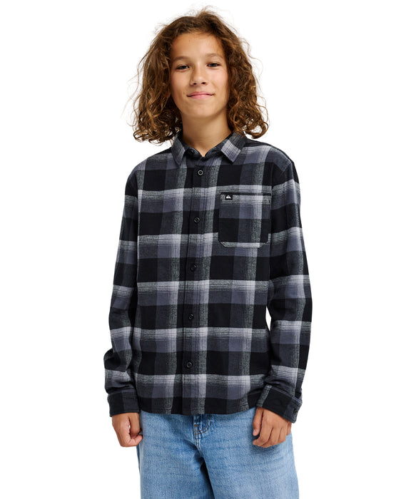 QUIKSILVER キッズ MOTHERFLY PLAID YOUT 長袖シャツ 【2026年秋冬モデル】