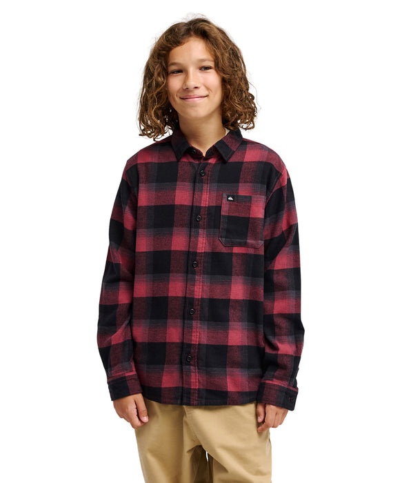 QUIKSILVER キッズ MOTHERFLY PLAID YOUT 長袖シャツ 【2026年秋冬モデル】