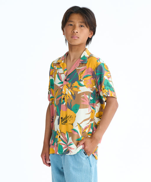 QUIKSILVER キッズ SAFE PARADISE SS YOU 半袖シャツ 【2026年春夏モデル】 GCC6 / 160
