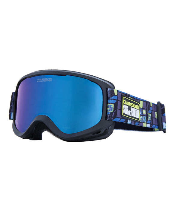 QUIKSILVER キッズ LITTLE GROM スノーゴーグル <SURF THE MOUNTAIN>【25-26SNOWモデル】 YKB0 / F