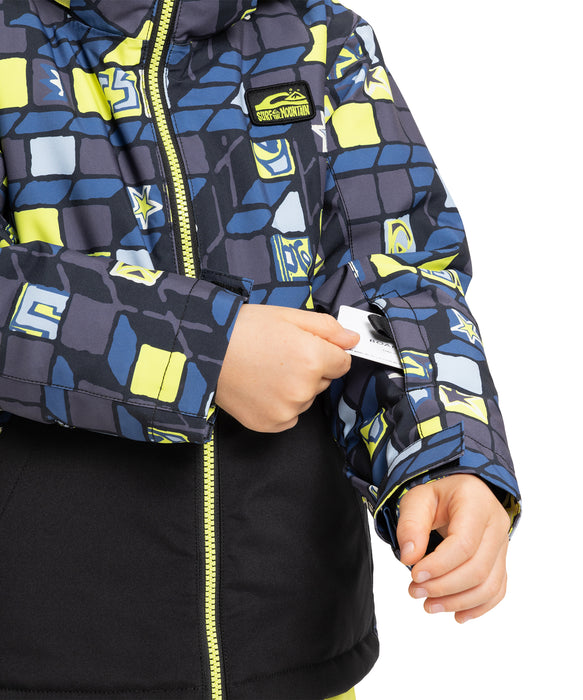 QUIKSILVER キッズ LITTLE MISSION KIDS JK スノージャケット <SURF THE MOUNTAIN>【25-26SNOWモデル】 YEG1 / 120