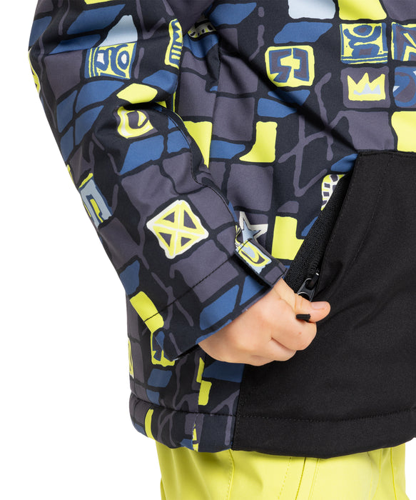 QUIKSILVER キッズ LITTLE MISSION KIDS JK スノージャケット <SURF THE MOUNTAIN>【25-26SNOWモデル】 YEG1 / 120