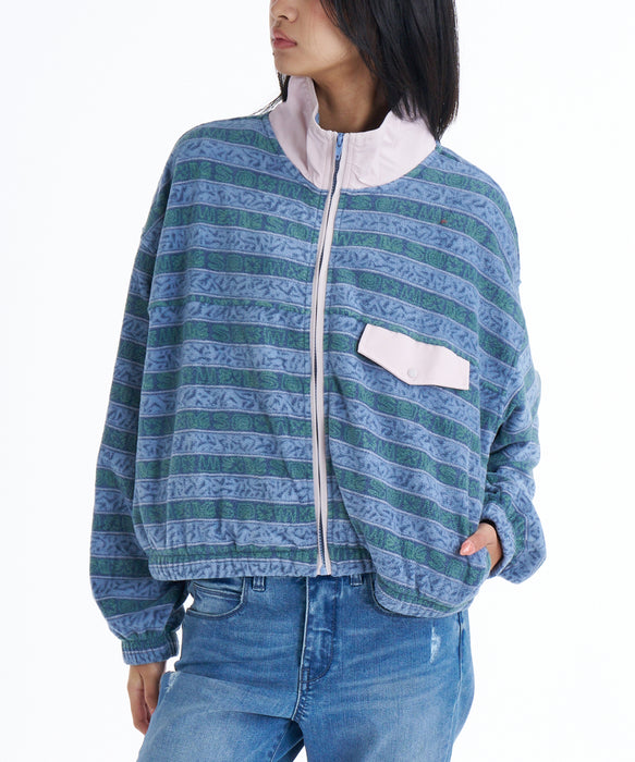 【オンラインストア・直営店限定】Quiksilver  KEDAI FZ ウィメンズ フルジップフリースジャケット