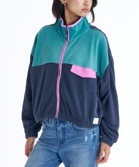 【オンラインストア・直営店限定】Quiksilver  KEDAI FZ ウィメンズ フルジップフリースジャケット