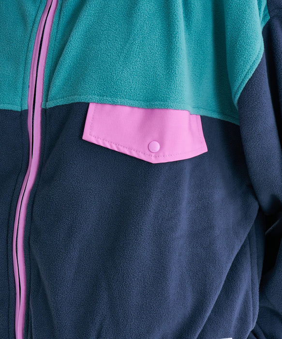 【オンラインストア・直営店限定】Quiksilver  KEDAI FZ ウィメンズ フルジップフリースジャケット