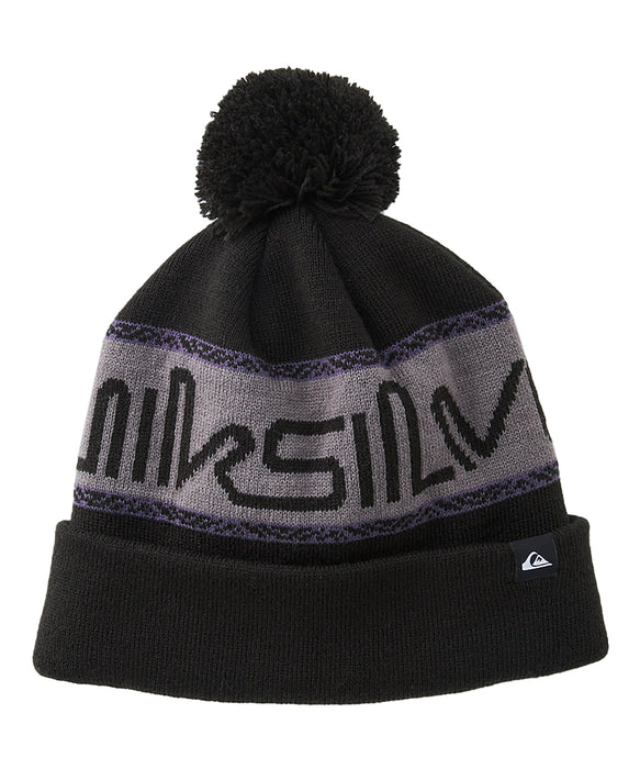 QUIKSILVER メンズ SUMMIT BEANIE ニット帽・ビーニー ポンポン
