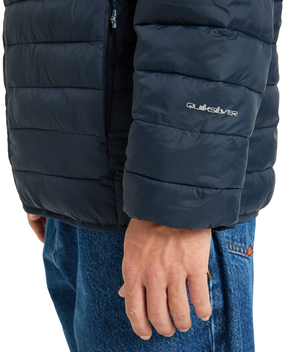 Quiksilver メンズ SCALY FZ 中綿キルティングジャケット インナー/アウター 撥水加工