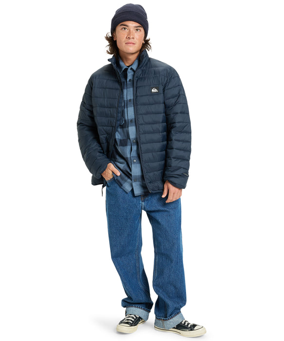 Quiksilver メンズ SCALY FZ 中綿キルティングジャケット インナー/アウター 撥水加工