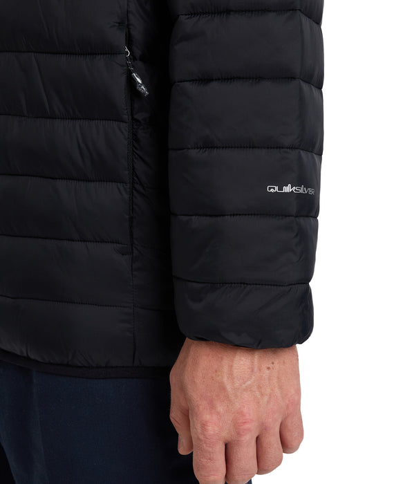 【OUTLET】Quiksilver メンズ SCALY FZ 中綿キルティングジャケット インナー/アウター 撥水加工 KVJ0 / XL