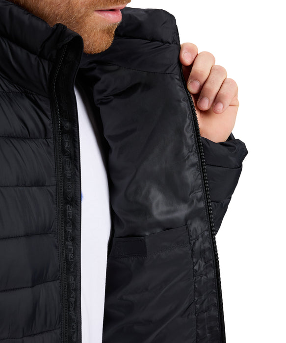 【OUTLET】Quiksilver メンズ SCALY FZ 中綿キルティングジャケット インナー/アウター 撥水加工 KVJ0 / XL