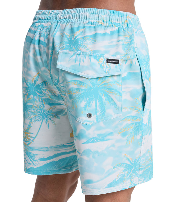 QUIKSILVER メンズ STRETCH PRINTED VOLLEY 17NB ジャムボードショーツ