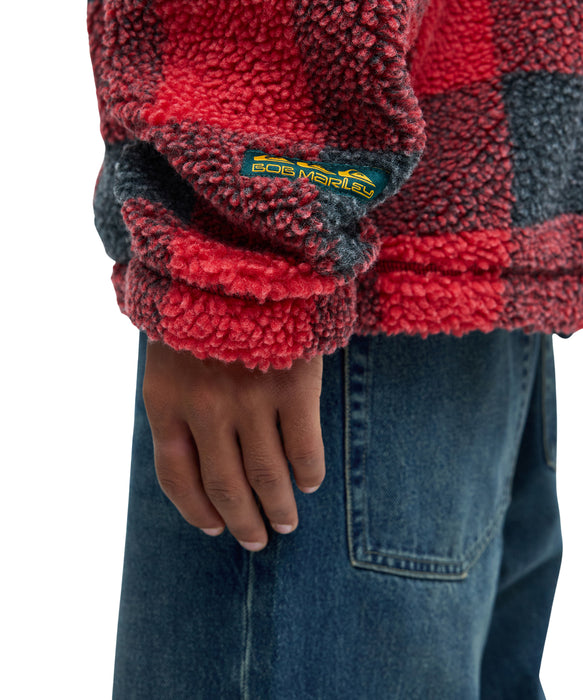 QUIKSILVER X BOB MARLEY BUFFALO SHERPA スウェットジャケット 【2026年秋冬モデル】 RZM1 / XL