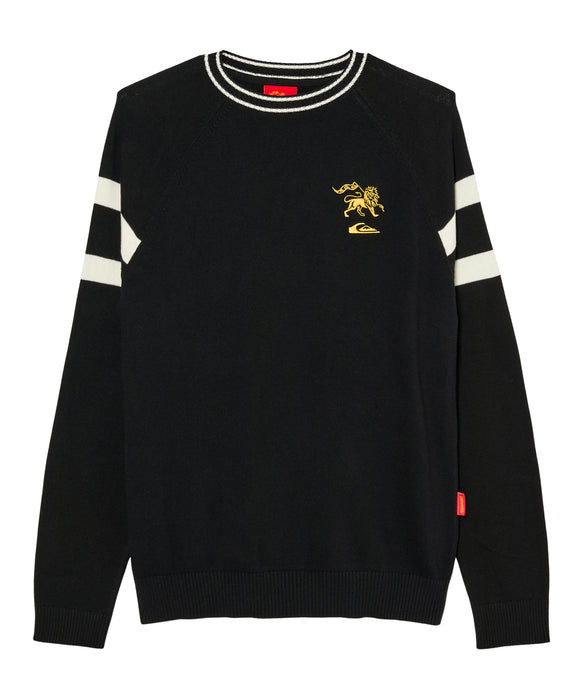 QUIKSILVER X BOB MARLEY TRENCH TOWN CREW セーター 【2026年秋冬モデル】 KVJ0 / XL