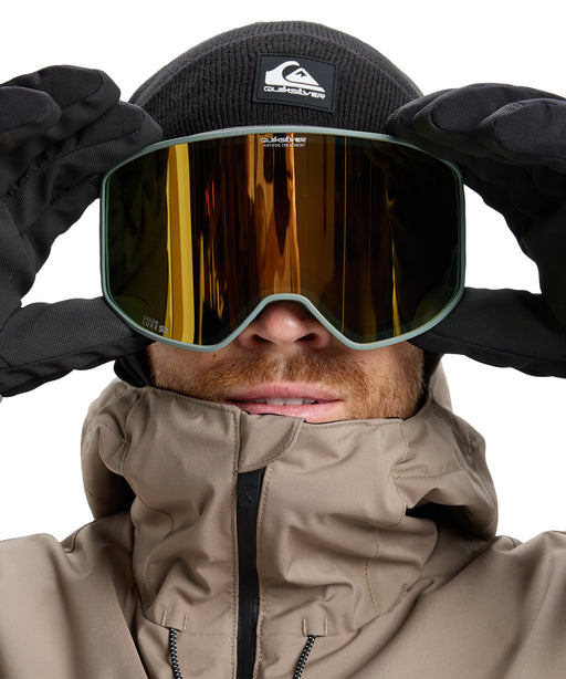 QUIKSILVER メンズ STORM AF スノーゴーグル <SURF THE MOUNTAIN>【25-26SNOWモデル】 GND0 / F