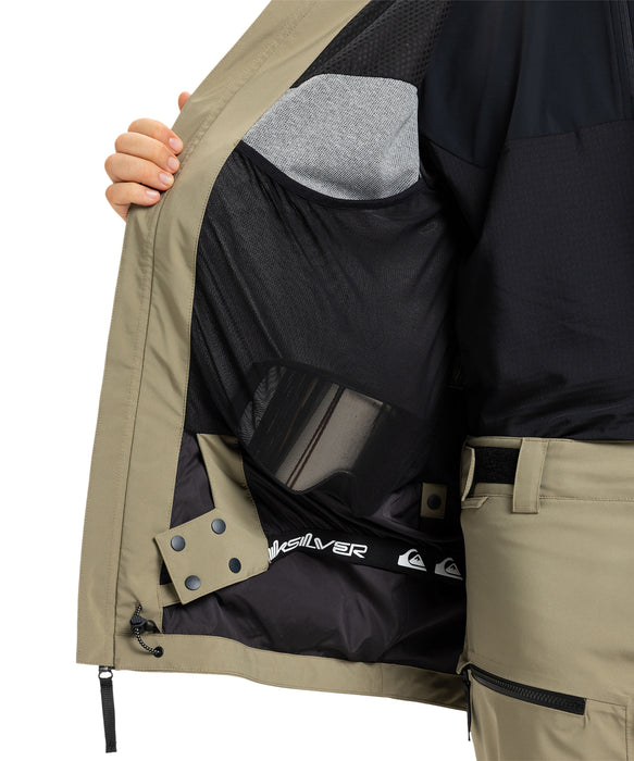 QUIKSILVER メンズ MULDROW 20K JK スノージャケット <SURF THE MOUNTAIN>【25-26SNOWモデル】 TZC0 / L