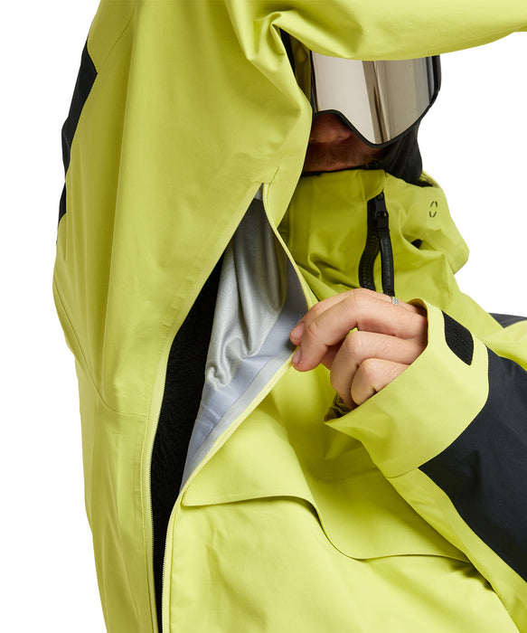 QUIKSILVER メンズ HIGHLINE PRO 3L GORE-TEX JK スノージャケット <SURF THE MOUNTAIN>【25-26SNOWモデル】 YGE0 / L