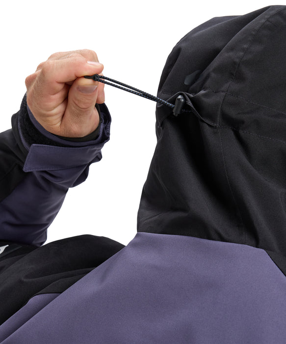 QUIKSILVER メンズ MISSION BLOCK JK スノージャケット <SURF THE MOUNTAIN>【25-26SNOWモデル】 KRB0 / L