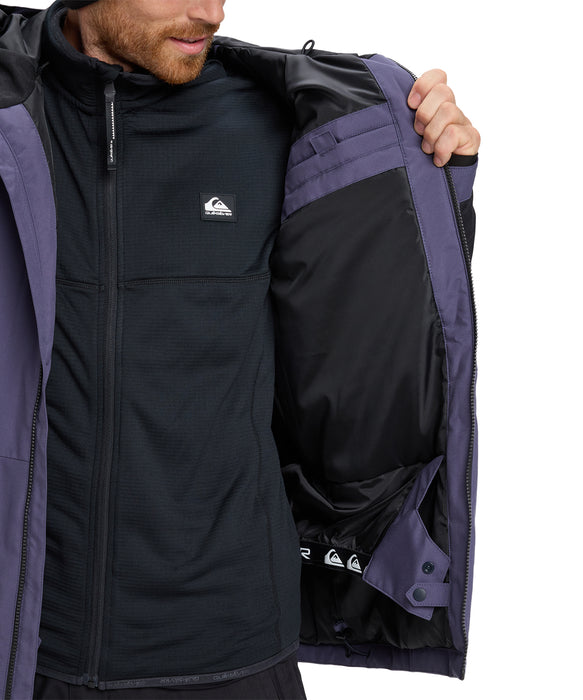 QUIKSILVER メンズ MISSION BLOCK JK スノージャケット <SURF THE MOUNTAIN>【25-26SNOWモデル】 KRB0 / L