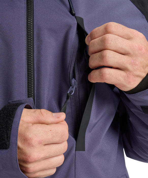 QUIKSILVER メンズ MISSION BLOCK JK スノージャケット <SURF THE MOUNTAIN>【25-26SNOWモデル】 KRB0 / L