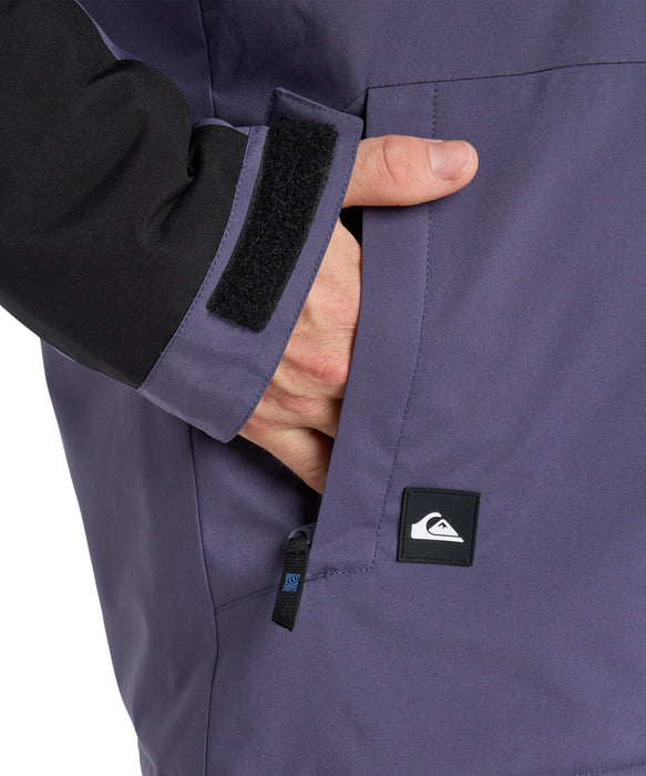 QUIKSILVER メンズ MISSION BLOCK JK スノージャケット <SURF THE MOUNTAIN>【25-26SNOWモデル】 KRB0 / L