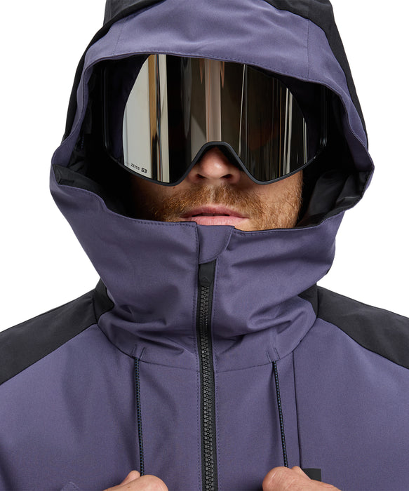 QUIKSILVER メンズ MISSION BLOCK JK スノージャケット <SURF THE MOUNTAIN>【25-26SNOWモデル】 KRB0 / L