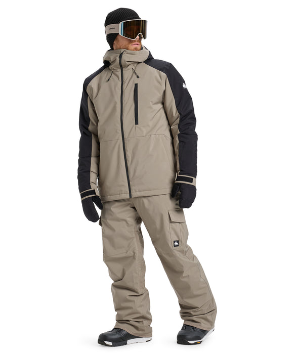 QUIKSILVER メンズ MISSION BLOCK JK スノージャケット <SURF THE MOUNTAIN>【25-26SNOWモデル】 TZC0 / L
