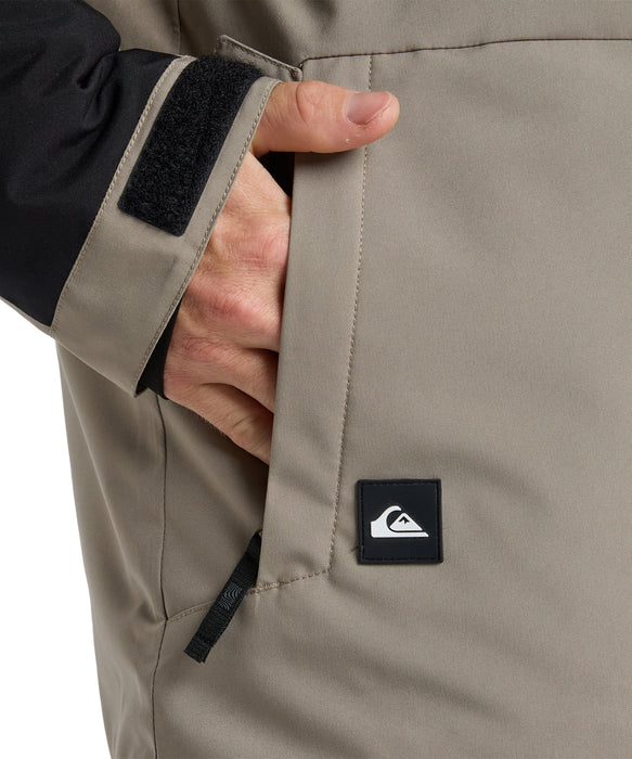 QUIKSILVER メンズ MISSION BLOCK JK スノージャケット <SURF THE MOUNTAIN>【25-26SNOWモデル】 TZC0 / L