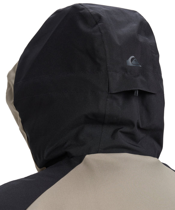 QUIKSILVER メンズ MISSION BLOCK JK スノージャケット <SURF THE MOUNTAIN>【25-26SNOWモデル】 TZC0 / L