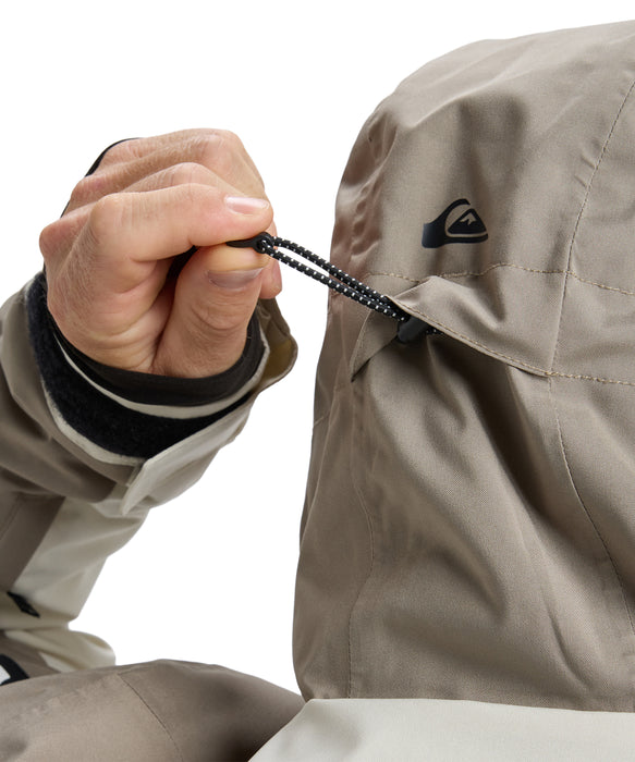 QUIKSILVER メンズ MISSION BLOCK JK スノージャケット <SURF THE MOUNTAIN>【25-26SNOWモデル】 WEG0 / L