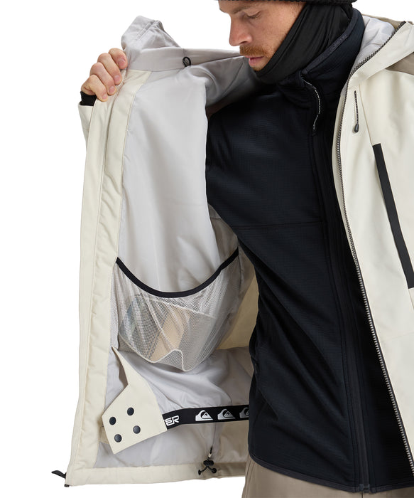 Quiksilver MISSION BLOCK JK スノージャケット QUIKSILVER メンズ/ユニセックス MISSION BLOCK JK スノージャケット