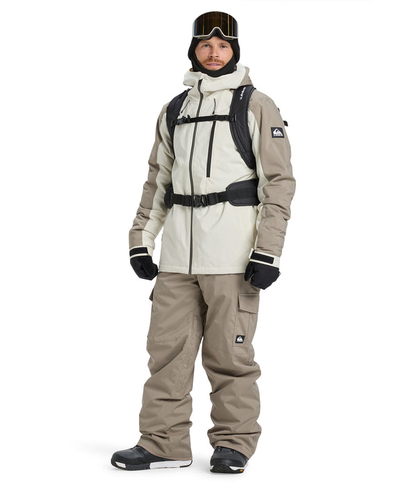 QUIKSILVER メンズ MISSION BLOCK JK スノージャケット <SURF THE MOUNTAIN>【25-26SNOWモデル】 WEG0 / L