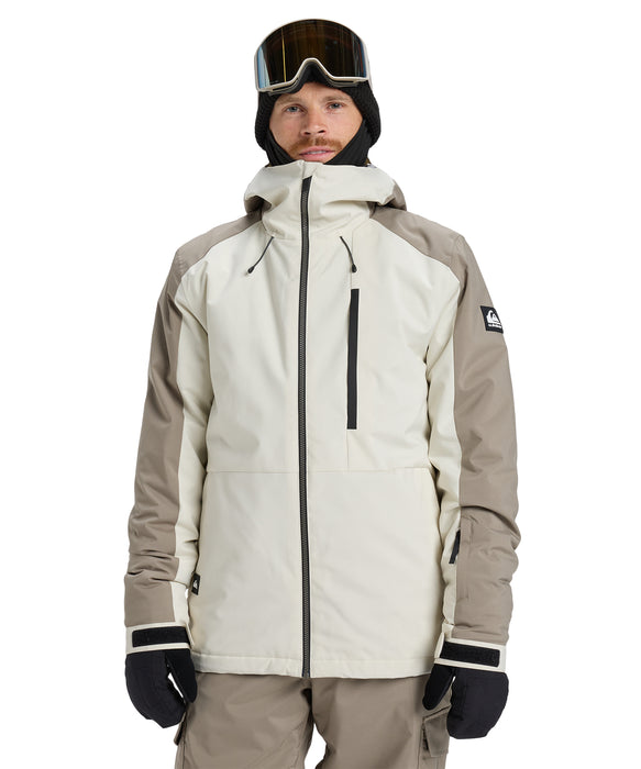 QUIKSILVER メンズ MISSION BLOCK JK スノージャケット <SURF THE MOUNTAIN>【25-26SNOWモデル】 WEG0 / L