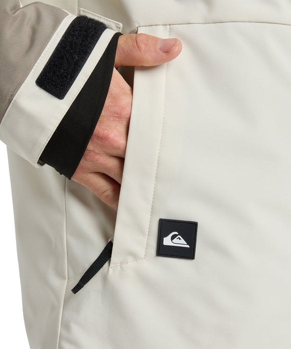 QUIKSILVER メンズ MISSION BLOCK JK スノージャケット <SURF THE MOUNTAIN>【25-26SNOWモデル】 WEG0 / L