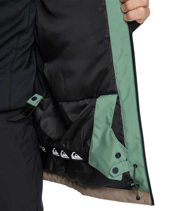 QUIKSILVER メンズ SYCAMORE BLOCK 20K JK スノージャケット 20,000mm