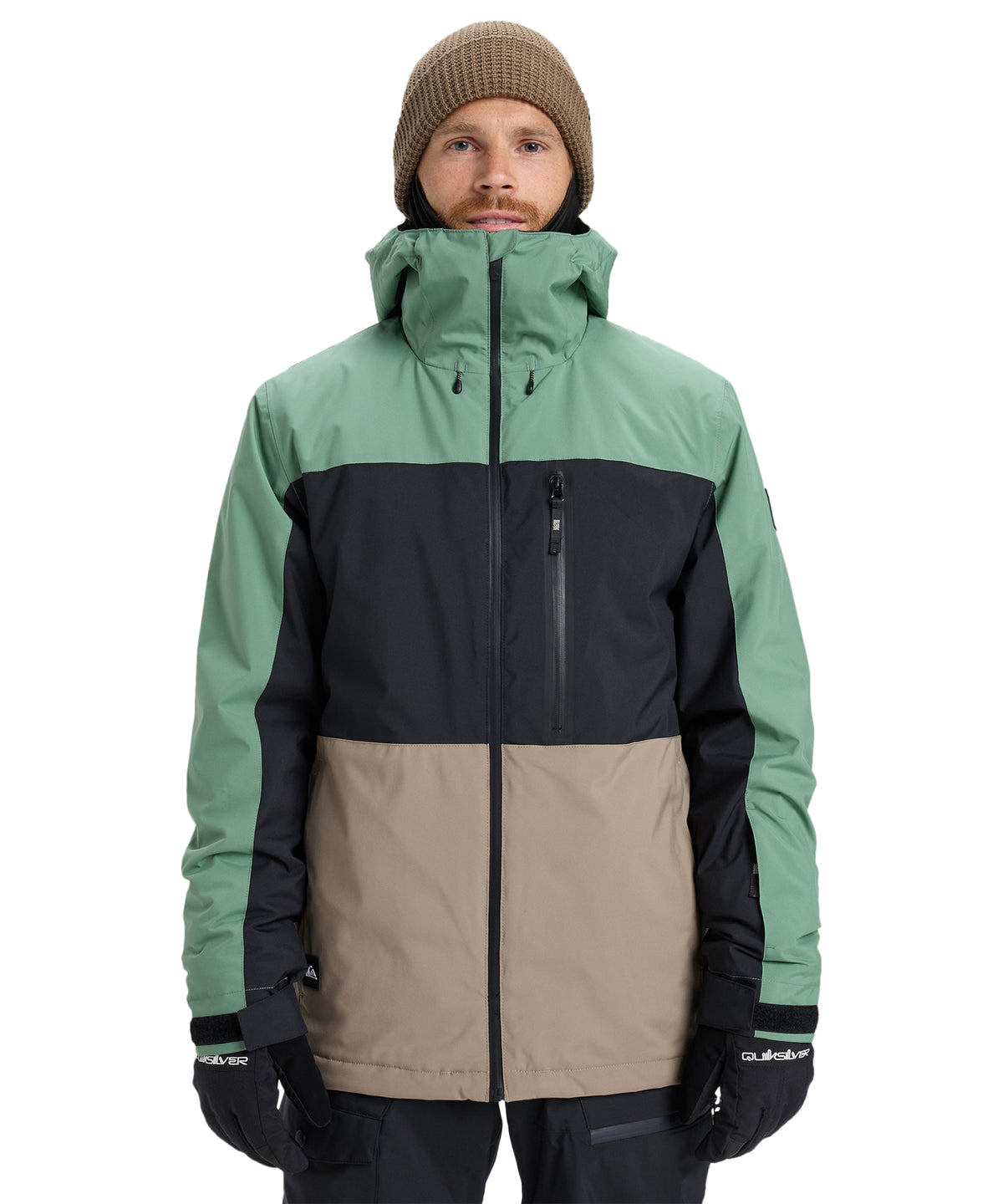 OUTLET】QUIKSILVER メンズ SYCAMORE BLOCK 20K JK スノージャケット