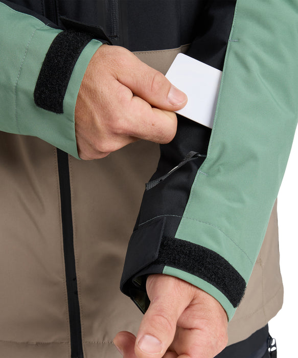 QUIKSILVER メンズ SYCAMORE BLOCK 20K JK スノージャケット 20,000mm