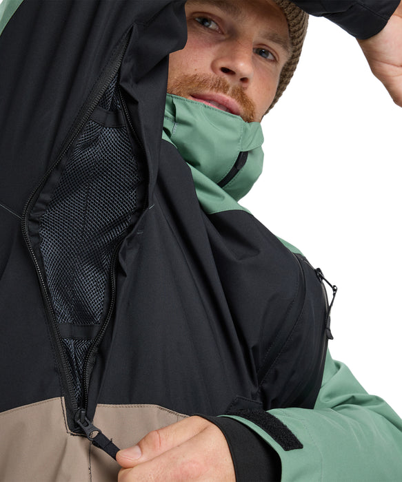 QUIKSILVER メンズ SYCAMORE BLOCK 20K JK スノージャケット 20,000mm